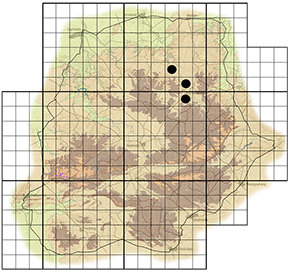 Hyperacanthus amoenus Waterberg distribution